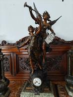 Antieke pendule en vazen van gebroeders Moreau, Antiek en Kunst, Ophalen
