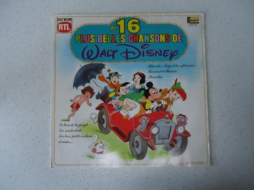 LP Le 16 Plus Belles Chansons de "Walt Disneys" anno 1980., CD & DVD, Vinyles | Enfants & Jeunesse, Utilisé, Musique, Enlèvement ou Envoi