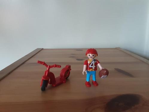 PLaymobil jongen en step - compleet, Kinderen en Baby's, Speelgoed | Playmobil, Zo goed als nieuw, Complete set, Verzenden