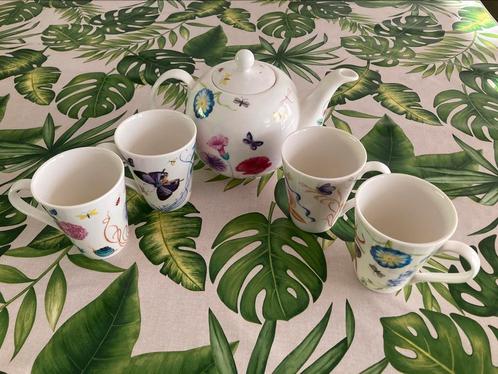 Fleurig modern theeservies, Huis en Inrichting, Keuken | Servies, Nieuw, Ophalen