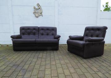 AIRBORNE SOFA ZETEL MICHEL CADESTIN VNTAGE LEDER LOUNGE beschikbaar voor biedingen