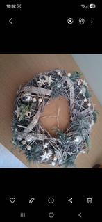 Kerstkrans met lichtjes diameter 34 cm, Diversen, Ophalen, Zo goed als nieuw