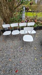 5 Chaises en très bon état, Huis en Inrichting, Stoelen, Ophalen, Zo goed als nieuw, Grijs, Vijf, Zes of meer stoelen