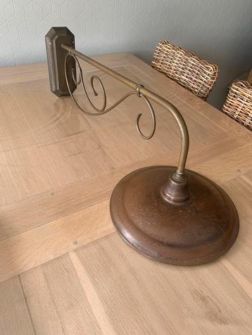 Stijlvolle koperen wandlamp, Enlèvement, Utilisé
