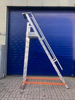 Mobiele magazijntrap/bordestrap 11 treden, Doe-het-zelf en Bouw, Ladders en Trappen, Verzenden, Trap, 2 tot 4 meter, Pelser