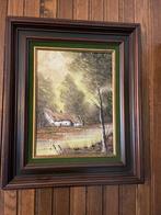 Schilderij in houten kader, Antiek en Kunst, Ophalen