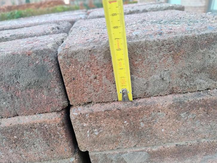 Klinkers, Tuin en Terras, Tegels en Klinkers, Gebruikt, Klinkers, Beton, 5 tot 10 m², Ophalen