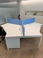 Bureau eiland met akoestische panelen, Huis en Inrichting, Ophalen, Zo goed als nieuw, Bureau