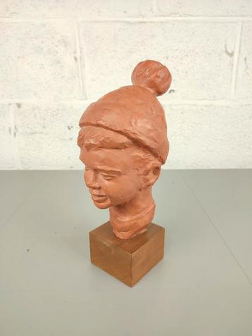 Terracotta jongenshoofd Paul Sersté beschikbaar voor biedingen