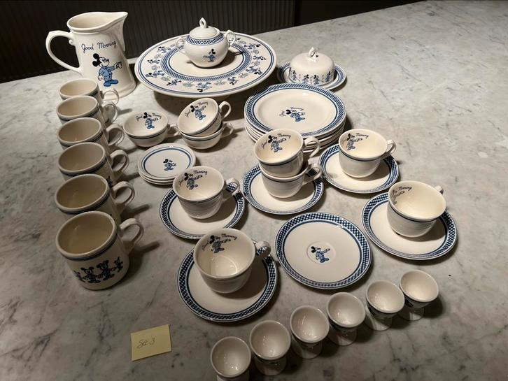 Boch Donaldson Disney servies - set 6 personen (set 3), Antiek en Kunst, Antiek | Servies compleet, Ophalen
