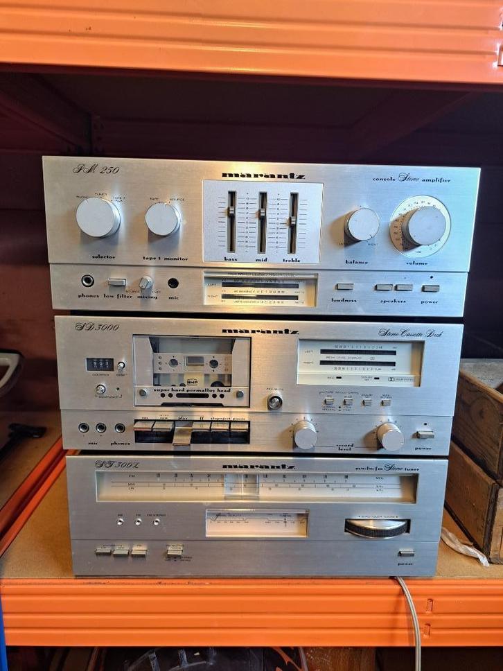 Set marantz, Audio, Tv en Foto, Stereoketens, Cassettedeck, Ophalen