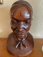 Ebbenhouten Afrikaans beeld jaren 60., Antiek en Kunst, Ophalen of Verzenden