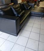 Moderne lederen salon, Ophalen, Zo goed als nieuw