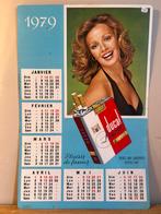 Calendrier plastifié 1979 pour cigarettes Ducal, Ophalen, Gebruikt, Reclamebord