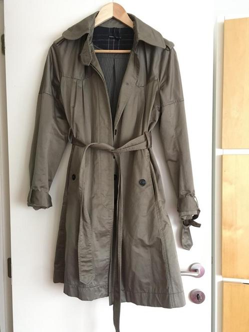 Chine trenchcoat maat S/M, Kleding | Dames, Jassen | Winter, Zo goed als nieuw, Maat 38/40 (M), Bruin, Verzenden