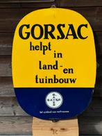 Emaille bord Gorsac 1960 emaillerie belge, Ophalen, Zo goed als nieuw