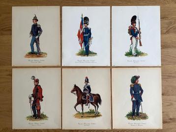 ILLUSTRATIE MILITAIRE UNIFORM ANNO 1900. LITHOGRAFIE.. beschikbaar voor biedingen