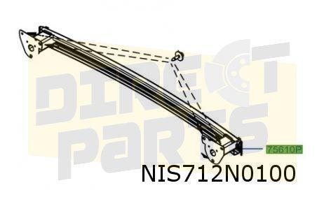 Nissan Townstar / Renault Kangoo achterbumperbalk Origineel!, Auto-onderdelen, Carrosserie, Achterklep, Nissan, Renault, Achter