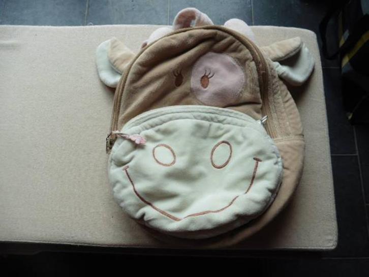 Cartable Noukies, Handtassen en Accessoires, Tassen | Schooltassen, Zo goed als nieuw, Rugtas, Beige, Ophalen of Verzenden