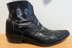 Bottes cowboy véritable cuir souple, style croco, 42, Ophalen of Verzenden, Zo goed als nieuw, Rood