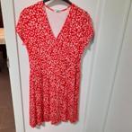 DAMART Rood kleed met print Maat: 44 Prijs: € 4, Maat 42/44 (L), Ophalen of Verzenden, Zo goed als nieuw, Knielengte