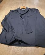Zwart satijnen hemd met strik maat 36-38, Kleding | Dames, Ophalen of Verzenden, Zo goed als nieuw, Maat 38/40 (M), Zwart
