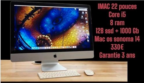 Imac OS 15.5 Sequoia 8 ram/i5/128 ssd +1000Gb garantie 3ans, Computers en Software, Apple Desktops, Zo goed als nieuw, iMac, SSD