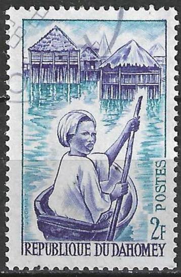 Dahomey 1963 - Yvert 179 - Lokale types - Kanovaarster (ST) beschikbaar voor biedingen