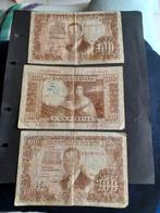 3 heel oude biljetten van 100 pesetas Spanje zie fotos, Ophalen of Verzenden, Overige landen, Setje