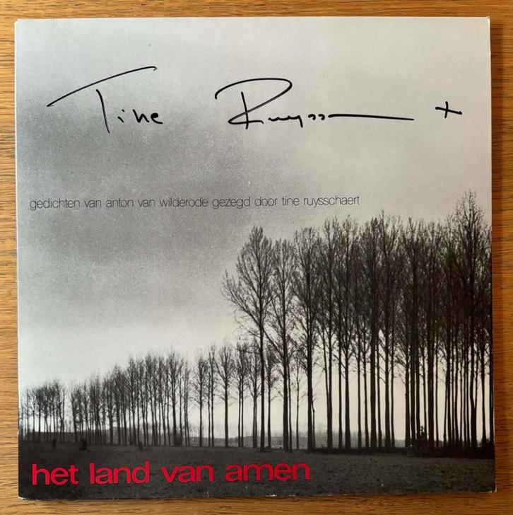 LP het land van amen - Tine Ruysschaert (gesigneerd), CD & DVD, Vinyles | Néerlandophone, Comme neuf, Autres genres, 12 pouces