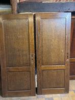 2 portes en chêne, Bricolage & Construction, Porte intérieure, Enlèvement, Bois, 200 à 215 cm