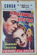 Affiche Oostende cinema Corso 1952, Verzamelen, Gebruikt, Ophalen