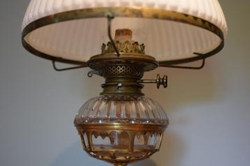 Grote antieke petroleumlamp - Periode 1870-1900