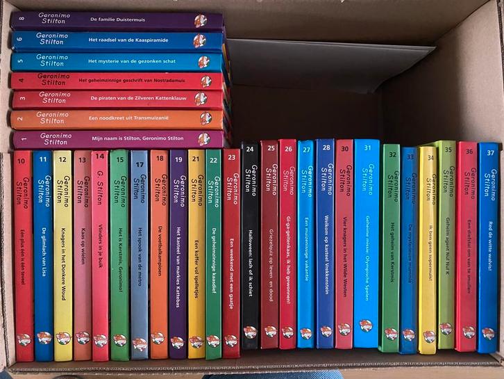Groot aanbod boeken Geronimo Stilton - prijs per stuk, Cd's en Dvd's, Dvd's | Overige Dvd's, Zo goed als nieuw, Ophalen of Verzenden