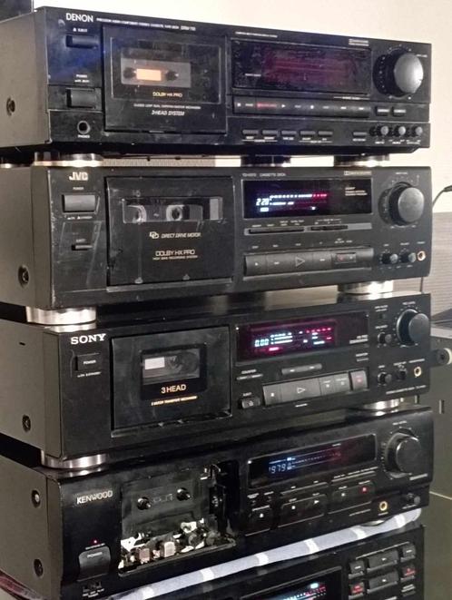 4 Cassettedecks goed lezen aub !! 2x3 koppen & 2x2 koppen, Audio, Tv en Foto, Cassettedecks, Enkel, Overige merken, Ophalen