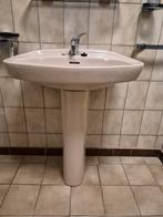 Keramische wastafel met zuil Roca, Huis en Inrichting, Ophalen