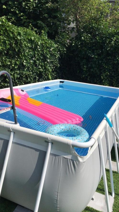 Zwembad intex 4X2X1, Tuin en Terras, Zwembaden, Gebruikt, Opzetzwembad, 80 tot 120 cm, 400 cm of meer, 200 tot 300 cm, Rechthoekig
