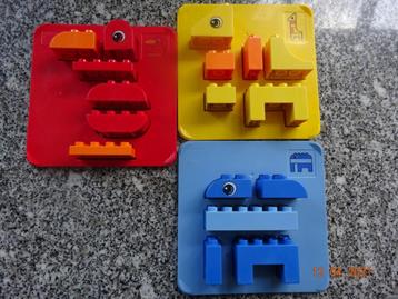 Duplo, 3 originele 'bouwkaarten' met blokjes*VOLLEDIG*  beschikbaar voor biedingen