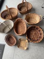 Groot en kleine rieten manden ts 2 en 5 €per stuk, Enlèvement, Comme neuf