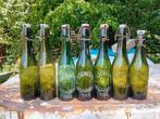 Oude vintage bierflessen brouwerij Scheepken Eksaarde, Verzamelen, Ophalen of Verzenden