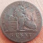 BELGIË / BELGIUM : 5 CENTIMES 1834 Fr KM 5.1, Postzegels en Munten, Munten | België, Verzenden, Brons, Losse munt