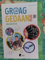 Livre scolaire Graag Gedaan plus B1 immersie, Livres, Livres scolaires, Comme neuf, Secondaire, Enlèvement ou Envoi, Néerlandais