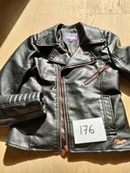 Vingino zwart lederlook jas maat 176 ALS NIEUW, Meisje, Ophalen of Verzenden, Zo goed als nieuw, Vingino