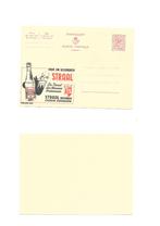 Carte postale "jaune" pub STRAAL BRONNEN 2 francs, Collections, Affranchie, Flandre Occidentale, Envoi