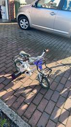 Kinderfiets met steun wielen, Vélos & Vélomoteurs, Vélos | Vélos pour enfant, Enlèvement, Utilisé, Moins de 16 pouces, Stabilisateurs