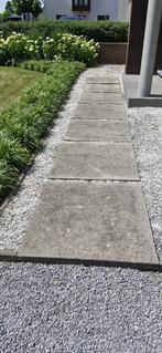 betontegel 100x100x5, Tuin en Terras, Tegels en Klinkers, Ophalen, Gebruikt, 10 m² of meer, Beton