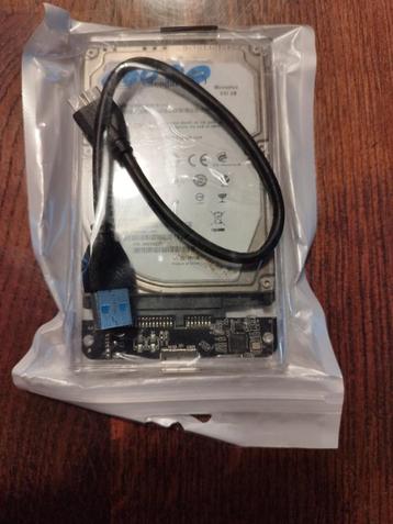 Boitier disque dur externe + HDD 500 GO connexion USB beschikbaar voor biedingen