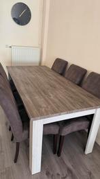 Eettafel (voor meer info, stuur een berichtje), Huis en Inrichting, Tafels | Eettafels, Ophalen, Gebruikt, 50 tot 100 cm, Landelijk