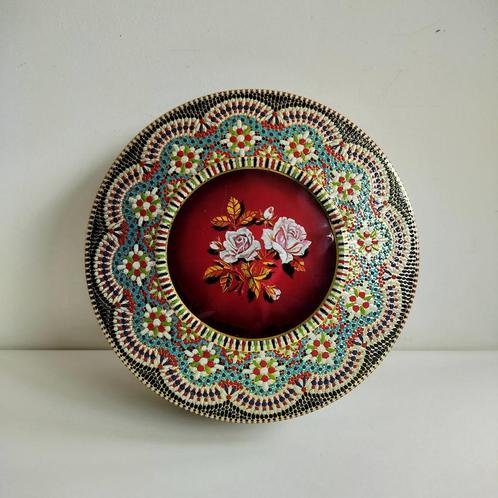 Oude blikken doos, kraaltjesblik, Verzamelen, Blikken, Ophalen of Verzenden