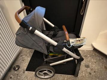 Mutsy Nio kinderwagen + buggy donkergrijs, Enlèvement, Comme neuf, Poussette, Mutsy